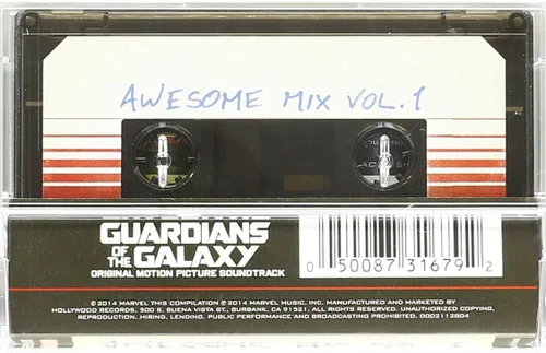 Vista 5 de Grabador de reproductor de casete a MP3 2 en 1 - Digitalizador de audio portátil con batería y Guardianes de la Galaxia Awesome Mix Vol. 1 Cassette