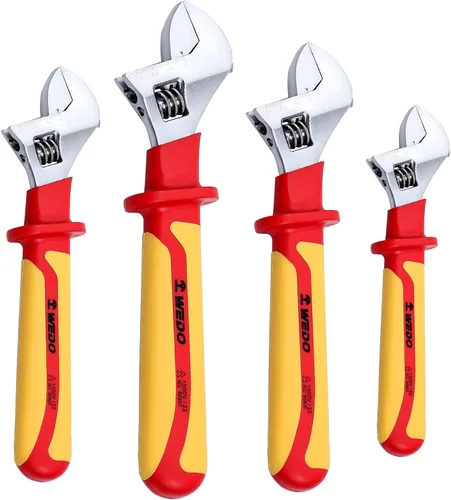 Vista 9 de WEDO Llave ajustable aislada de 6 pulgadas, llave de inyección ajustable VDE 1000V, llave de seguridad para electricistas, acero al cromo vanadio