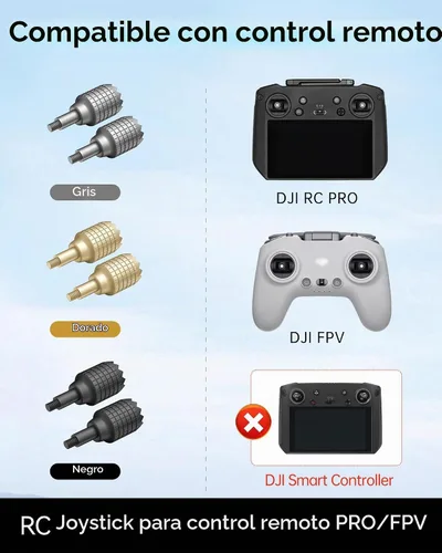Vista 5 de LKTOP 3 pares de mandos de repuesto de palanca de mando para DJI RC Pro Controller, FPV Remote Controller 2/3, Compatibilidad: DJI Mini 3 Pro, Air