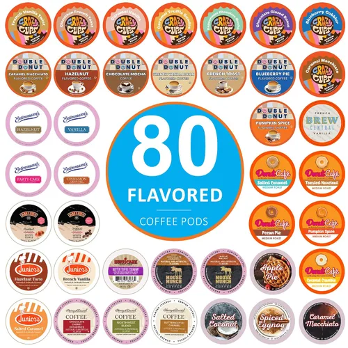 Vista 19 de Cápsulas de café con sabor a taza loca, cápsulas de café con arándanos, café con zapatero de arándanos en tazas reciclables de una sola porción