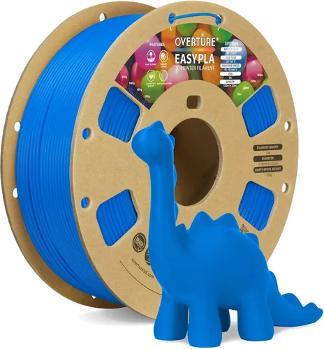 Vista 48 de OVERTURE - Filamento de ácido poliláctico (Easy PLA) para impresora 3D de 1.75 mm, bobina de cartón de 2.2 libras, precisión dimensional +/- 0.02