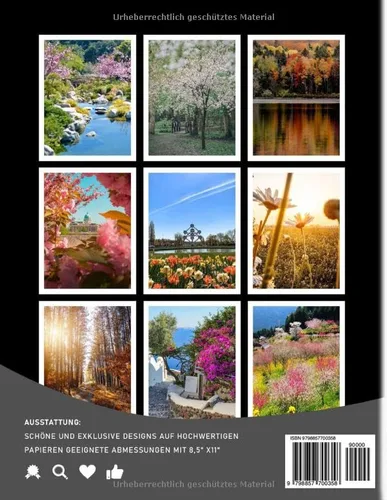 Vista 2 de VIER JAHRESZEITEN Fotobuch Wetter in Seasonal von Fotografie für Liebhaber Dekor als Geschenke Mit über 40 Seiten hochwertigen Bildern zur