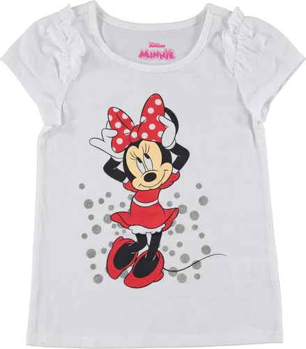 Vista 3 de Disney Minnie Mouse - Conjunto de camiseta de 3 piezas para niñas, camiseta sin mangas y pantalones de leggings para niños pequeños - RojoBlancoGris