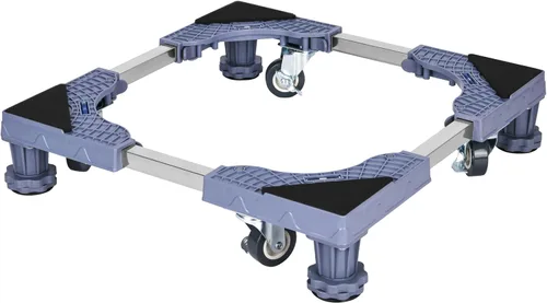 Vista 7 de Mini soporte de nevera ajustable para muebles, rodillo móvil, base multifuncional para lavadora, secadora, refrigerador, pedestal de lavandería, 4
