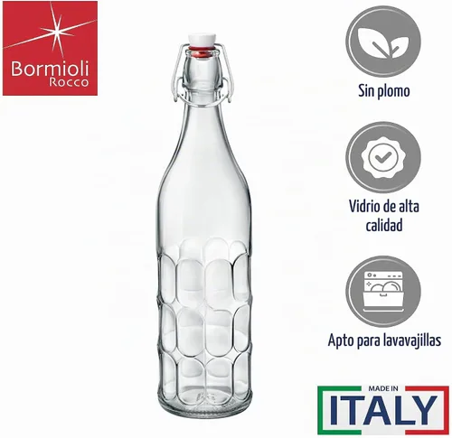 Vista 3 de Bormioli Rocco Moresca - Botella de 33.75 onzas, transparente, individual