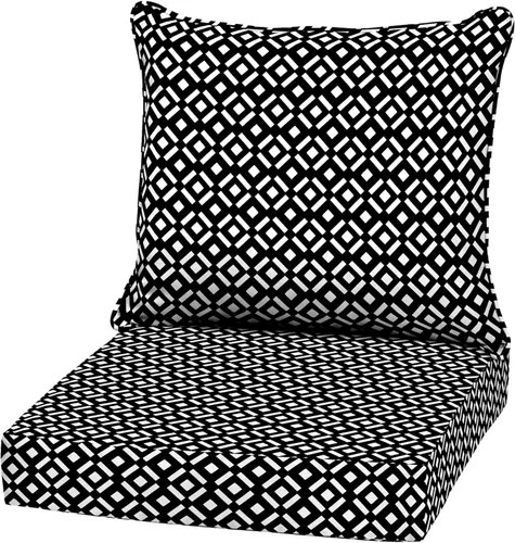 Vista 12 de Arden - Juego de cojines de asiento profundo para exteriores, 22x24, Alana Tile