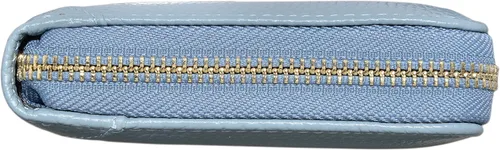 Vista 6 de Easyoulife - Monedero de cuero con cremallera, billetera portatarjetas para mujer, bloqueo RFID