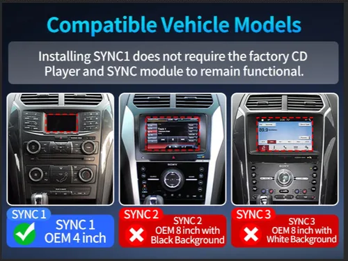 Vista 2 de Radio de coche para Ford Explorer 2011-2019 Actualización de radio con pantalla estilo Tesla de 14.4 pulgadas Unidad principal con Carplay