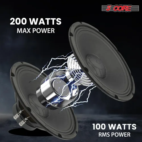 Vista 7 de 5 CORE Altavoz de 12 pulgadas de audio para coche 200W Componente de repuesto Controlador 4Ohm 30 Oz Imán 2 "Sistema de altavoces de bobina de voz