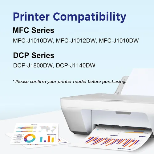 Vista 2 de TOKYOINK LC401XL - Cartuchos de tinta compatibles con Brother LC401 401XL, funciona con MFC-J1010DW MFC-J1012DW MFC-J1170DW (401 XL, 5 unidades)