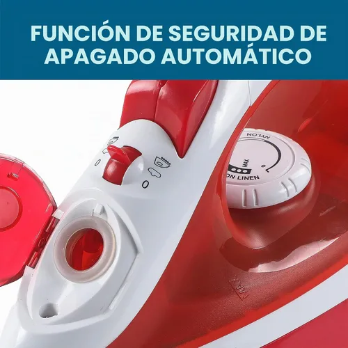Vista 4 de Plancha de vapor Westinghouse para ropa, con tanque para 5 onzas de agua, Plástico Goma Metal, Verde, 1 Avanzado