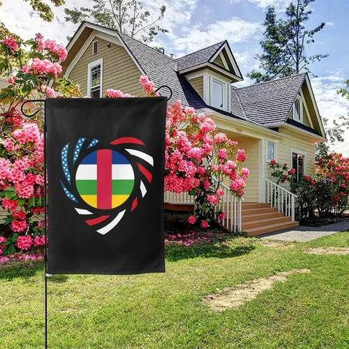 Vista 5 de We Heart America And Central African Republic Love Forever Garden Flag 28"x40" Inch Double Sided Garden Flags Home Lawn Outdoor Decor Flags Party
