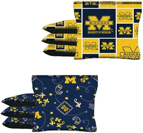 Vista 10 de BackYardGamesUSA Cornhole BEANBAGS Made w Minnesota Fabric 8 Regulation Game Toss Bags estilo 60