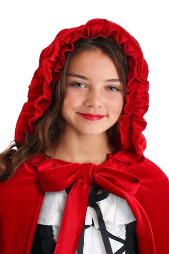 Vista 11 de Disfraz Deluxe de Caperucita Roja para Niñas Multicolor