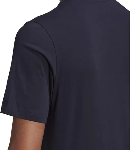 Vista 4 de adidas Camiseta Essentials Big Logo para hombre, color negro y blanco