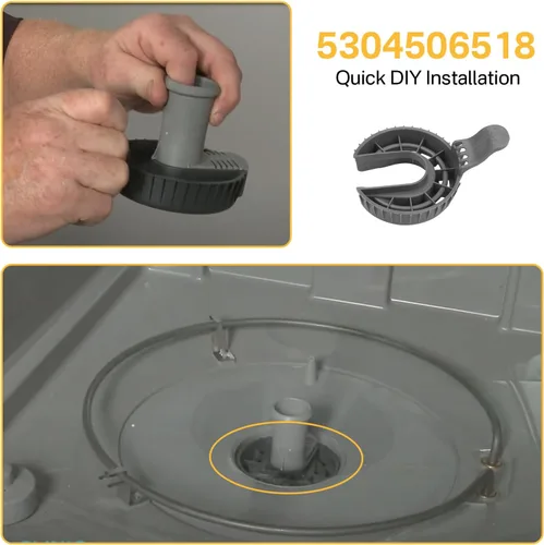 Vista 3 de Showingo Filtro de drenaje para lavavajillas 5304506518 154252701 compatible con lavavajillas Frigidaire, trampa de tierra para lavavajillas que