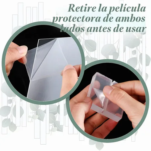 Vista 3 de Yulejo - 12 soportes de mesa de acrílico transparente en blanco, 4 x 6 x