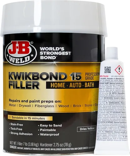 Vista 2 de J-B Weld KwikBond - Llenadora de 15 minutos, grado profesional