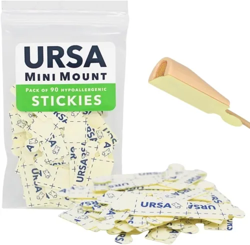 Vista 10 de URSA - Círculos adhesivos – Paquete de 90 Cinta adhesiva hipoalergénica de doble cara para micrófonos de solapa Lavalier Adhesivos de micrófono