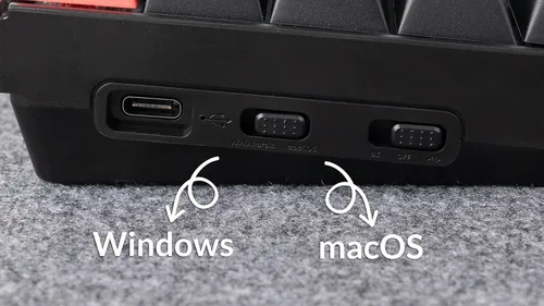 Vista 8 de Keychron K4 QMK Teclado mecánico inalámbrico personalizado, diseño intercambiable en caliente del 96% Bluetooth/USB-C programable, interruptor RGB