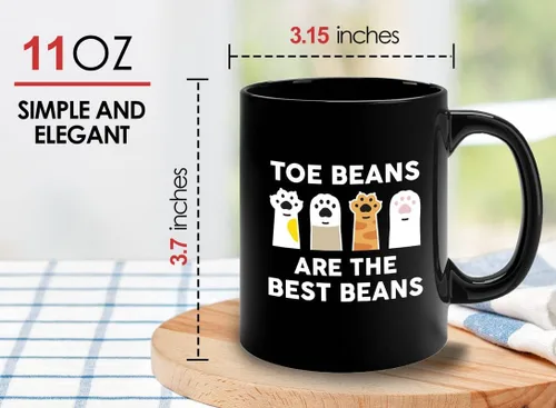 Vista 11 de Taza de café para amantes de los gatos, 11 onzas, color negro, piel de gato Is How I Accessorize, divertido dueño de gatos, gatito, mascota, gato