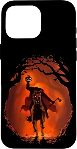 Vista 19 de iPhone 16 halloween scary pumpkin headless horseman Case