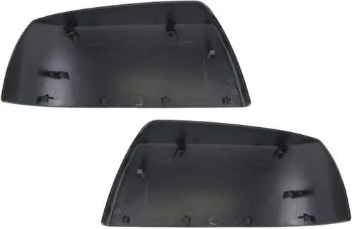 Vista 2 de Juego de tapas de espejo negro texturizadas LH y RH compatibles con Toyota Sequoia Tundra