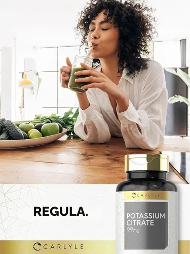 Vista 6 de Carlyle Citrato de Potasio 99mg 200 Cápsulas Suplemento sin OMG y sin gluten