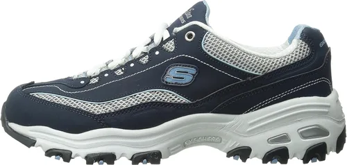 Vista 8 de Skechers D'Lites-Life Saver - Tenis de espuma viscoelástica con cordones para mujer