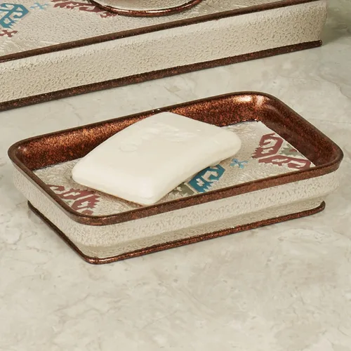 Vista 2 de Bandera Collection - Jabonera - Multi cálida - Estilo suroeste - Accesorios decorativos de baño - Accesorio de lujo para jabonera de baño