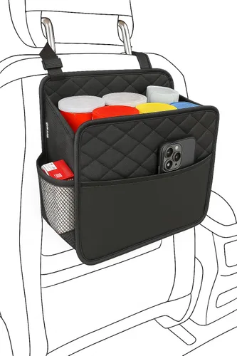 Vista 11 de Witaxima Organizador de asiento trasero de automóvil mejorado con bolsillos de almacenamiento, organizador multiusos para colgar del automóvil