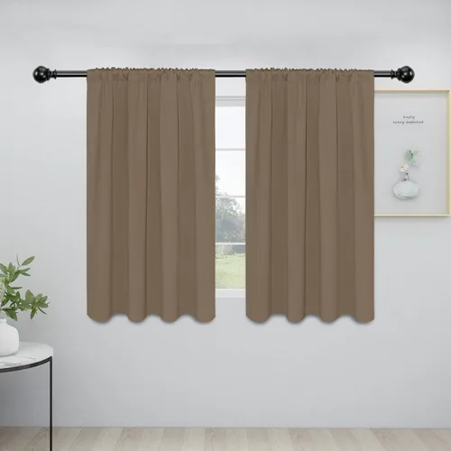 Vista 50 de Easy-Going - Cortinas opacas con bolsillo para varilla para dormitorio, cortinas de ventana para oscurecer la habitación para sala de estar