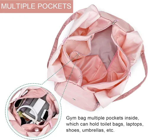 Vista 4 de PhABULS - Bolsa de deporte impermeable para mujer y hombre, RosaRebel Fun., Estilo del oeste