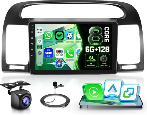Vista 15 de Radio para Toyota Camry 2000 2001 2002 2003 2004 2005 2006 4 Núcleo 4G+64G Android 15 Estéreo de Coche con Carplay Inalámbrico Android Auto