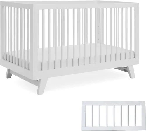 Vista 10 de Astin 3-in-1 Convertible Crib with Toddler Guardrail, Natural