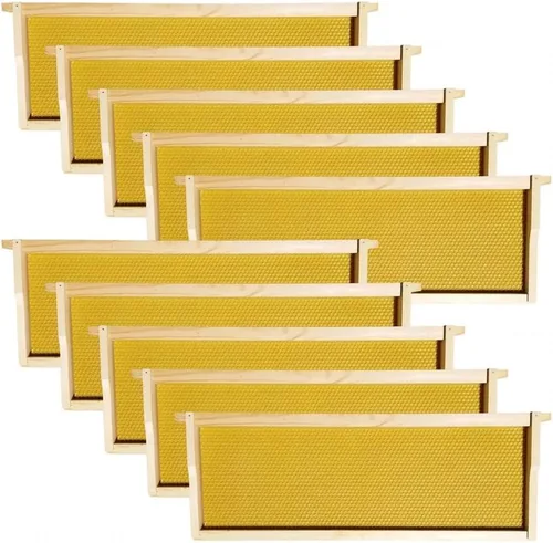 Vista 3 de Hoover Hives Caja mediana de 10 marcos, totalmente montada, recubierta de cera, se adapta a las colmenas de abeja de miel Langstroth