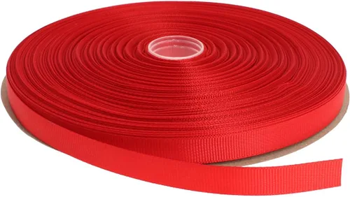 Vista 25 de Cinta de grogrén sólido de 100 yardas cada rollo, 100% poliéster (1/4", beige)