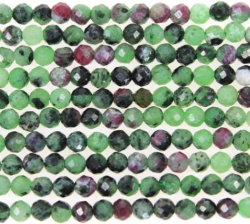 Vista 14 de MJDCB Cuentas sueltas redondas de amazonita natural facetadas de 0.118 in para hacer joyas, pulseras y collares