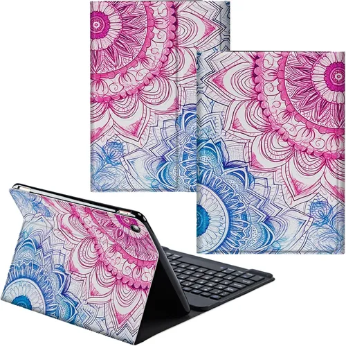 Vista 38 de Funda para Samsung Galaxy Tab S6 Lite 2022/2020 Teclado Inalámbrico Desmontable y Cubierta De Soporte De Cuero PU Funda Protectora Para Samsung