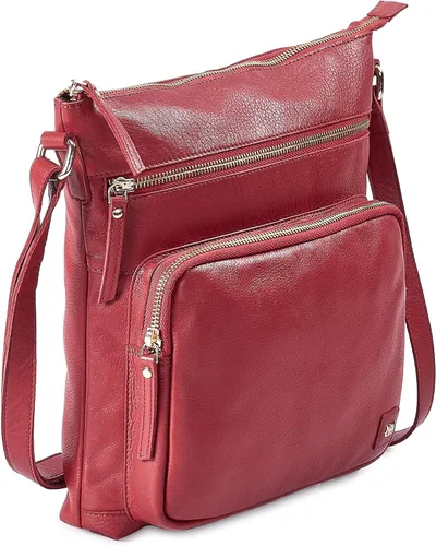 Vista 8 de Bolsos cruzados de cuero genuino y carteras para mujeres, bolsos de hombro cruzados hechos a mano, elegantes y modernos