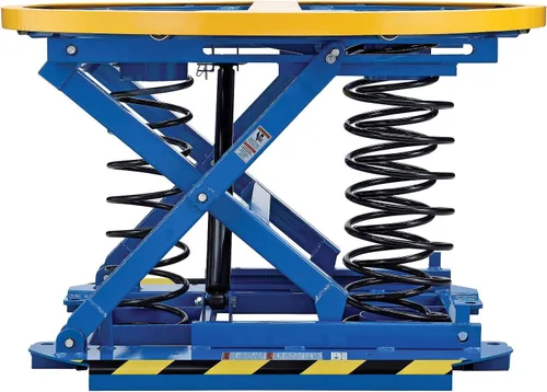 Vista 2 de Global Industrial Posicionador de deslizamiento de carrusel de palet accionado por resorte, 43-5/8" Diámetro de la plataforma, 4500 libras