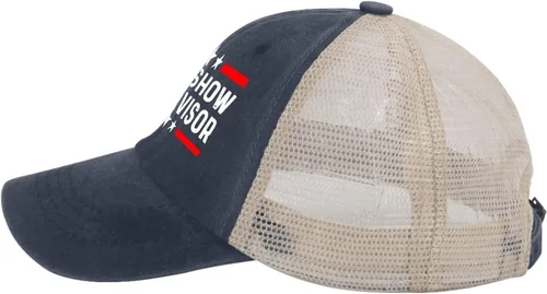 Vista 3 de VUWKNQ Shit Show Hat Shit Show Supervisor Hat Trucker Hat Women Funny Mesh Cap for Summer, Azul marino 9