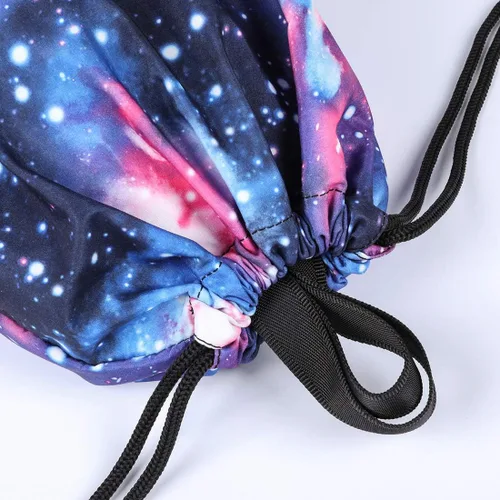 Vista 8 de VanFn Bolsas con cordón, gimnasio de diseño creativo, mochila unisex, mochila casual, bolsa de equipo deportivo bolsas de viaje, Galaxia, Mochilas