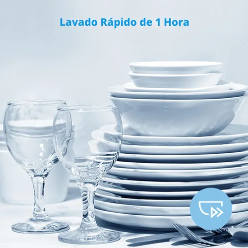 Vista 6 de Midea - Lavavajillas integrado de 18 pulgadas, 8 ajustes de lugar, bañera de acero inoxidable