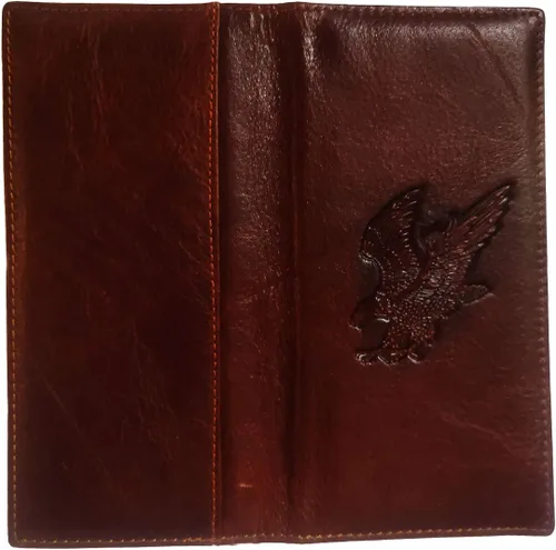 Vista 136 de Hombres Cool Eagle Wolf Caballo Totem Cuero Vaca Vertical Cartera Cremallera Multi-tarjeta Titular, Tótem de caballo, Minimalista