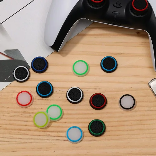 Vista 4 de 20 empuñaduras analógicas de control de palanca de mando de rendimiento compatibles con PS5, PS4, Xbox One, Xbox Series XS Controller Joystick Grips