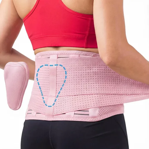 Vista 9 de Sparthos - Cinturón de soporte para la espalda – Alivio inmediato del dolor de espalda, ciática, hernia de disco – Soporte transpirable