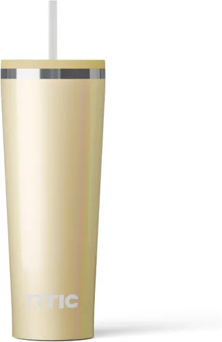 Vista 41 de RTIC Vaso Térmico Diario de 20 onzas de Acero Inoxidable Portátil con Aislamiento, Taza de Café de Viaje con Pajita, Forro de Cerámica, Tapa