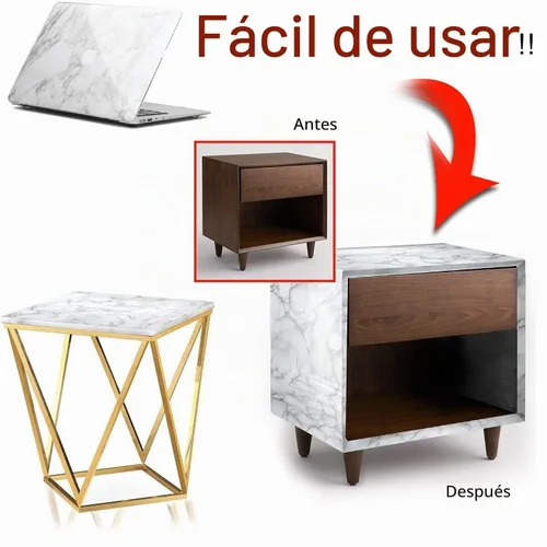 Vista 5 de Autoadhesivo de vinilo de mármol para encimera, impermeable, rollo de revestimiento de cajón, 89 x 16 pulgadas, papel tapiz que se puede utilizar