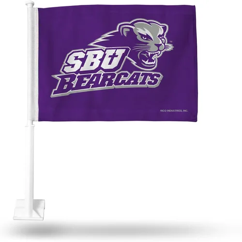 Vista 10 de Rico Industries Bandera de coche de doble cara de la NCAA, gran accesorio para automóvil